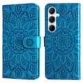 Miniatyrbild 1 av 6: Samsung Galaxy A36 5G / A56 5G Fodral Läder Solros Blå