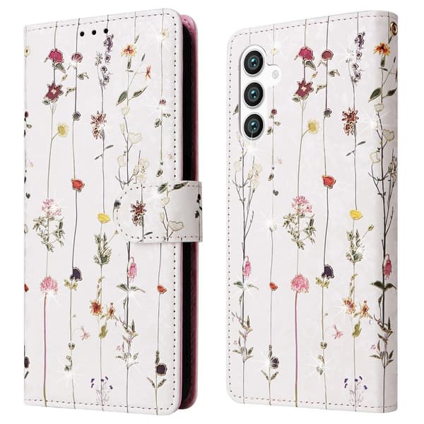 Samsung Galaxy S25 Fodral RFID Små Blommor