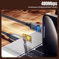 Miniatyrbild 5 av 6: ESSAGER 1 m 100W 7A USB-C Laddningskabel Svart