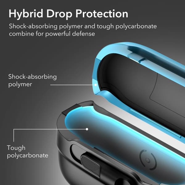 ESR AirPods Pro 1/2 Skal MagSafe Pulse HaloLock Svart