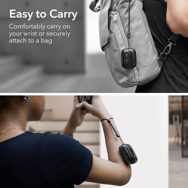 ESR AirPods Pro 1/2 Skal MagSafe Pulse HaloLock Svart