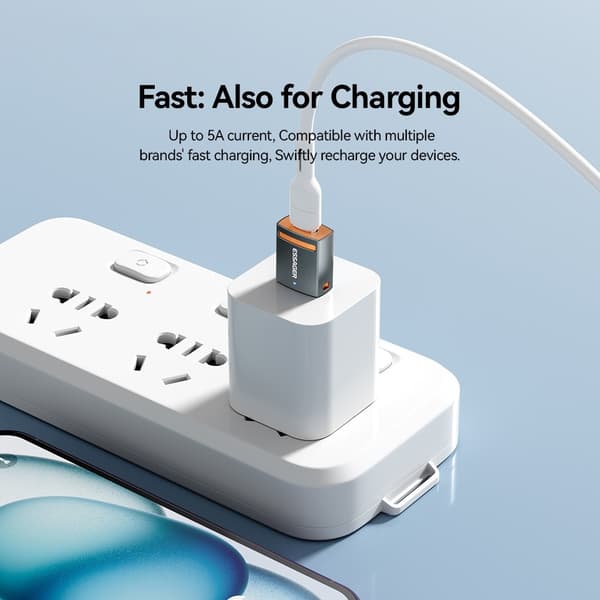 ESSAGER USB-C Till USB-A Adapter Grå