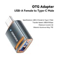 Miniatyrbild 2 av 6: ESSAGER USB-C Till USB-A Adapter Grå