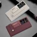 Miniatyrbild 6 av 6: GKK Galaxy S25 Ultra Fodral Kickstand Läder Titanium Grey