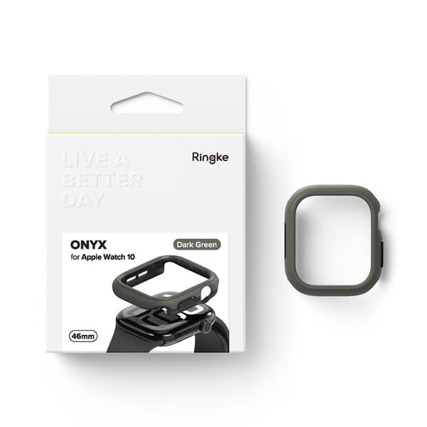Ringke Apple Watch 10 (46 mm) Skal Onyx Mörk Grön
