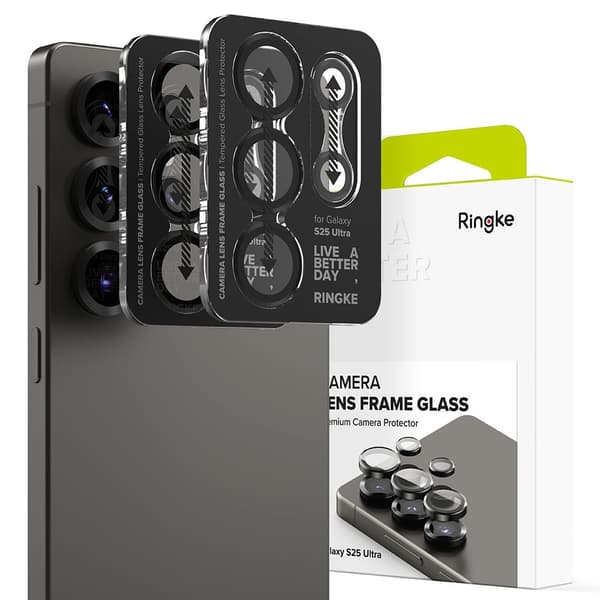 Ringke Samsung Galaxy S25 Ultra 2-PACK Linsskydd Svart
