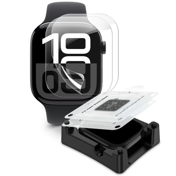 Tech-Protect Apple Watch 10 46 mm 2-PACK Skärmskydd HydroGel Clear