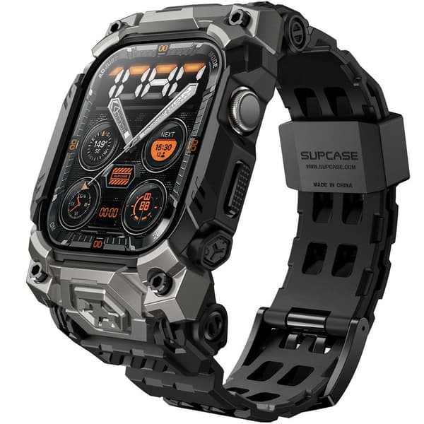 Supcase Apple Watch 10 46 mm Armband Unicorn Beetle Ore Svart