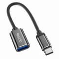 Miniatyrbild 1 av 6: YESIDO USB-C Hane - USB-A Hona Adapter Kabel Svart