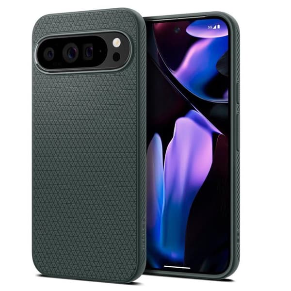 Skyddsfodral - Spigen - Google Pixel 9 Pro XL - Abyssgrön - Halvstyv - Elegant