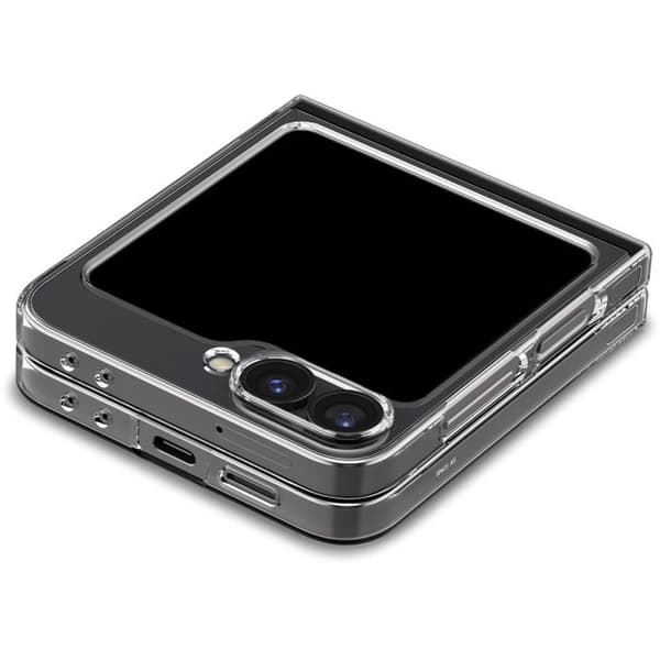 Skyddshölje - SPIGEN - Galaxy Z Flip6 - Kristallklar - Semi-stel - Elegant