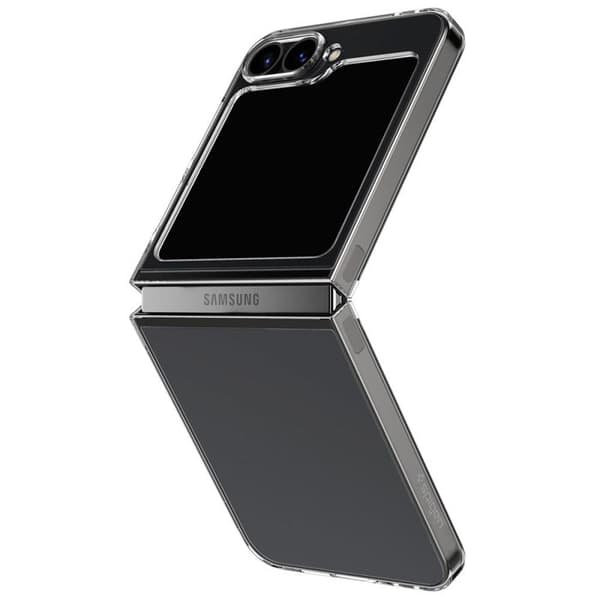 Skyddshölje - SPIGEN - Galaxy Z Flip6 - Kristallklar - Semi-stel - Elegant