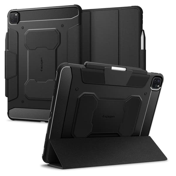 Skyddsfodral för iPad Pro 13 - SPIGEN - Rugged Armor Pro - Svart - Syntetisk - Mixad