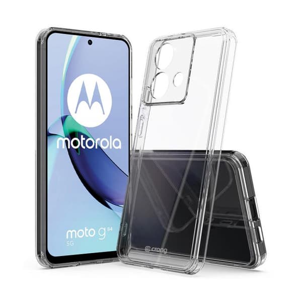 Crong Crystal Shield Cover - Etui för Motorola Moto G84 (Transparent)