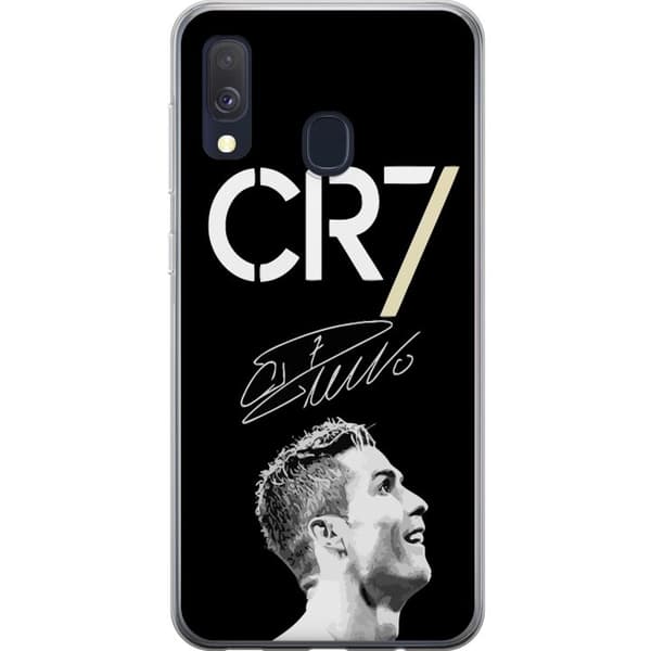 Samsung Galaxy A40 Genomskinligt Skal CR7 Ronaldo