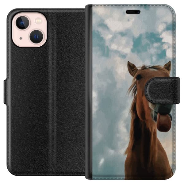 Apple iPhone 13 Tegnebogsetui Hest