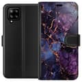 Miniatyrbillede 1 af 3: Samsung Galaxy A42 5G Tegnebogsetui Marmor Blå Lilla