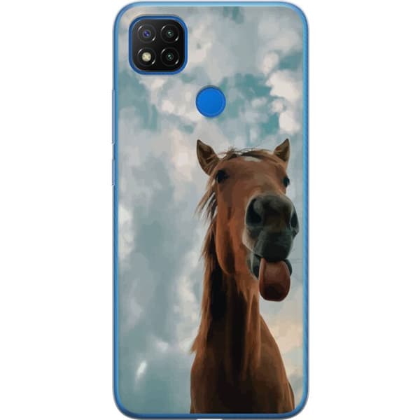 Xiaomi Redmi 9C Läpinäkyvä kuori Hevonen