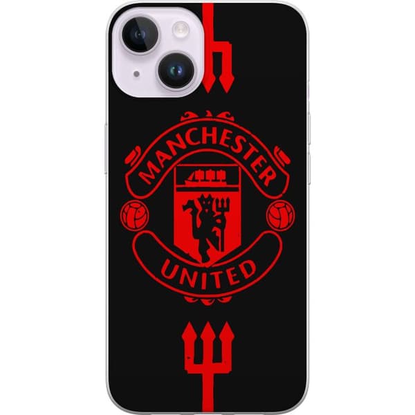 Apple iPhone 14 Genomskinligt Skal ManchesterUnited