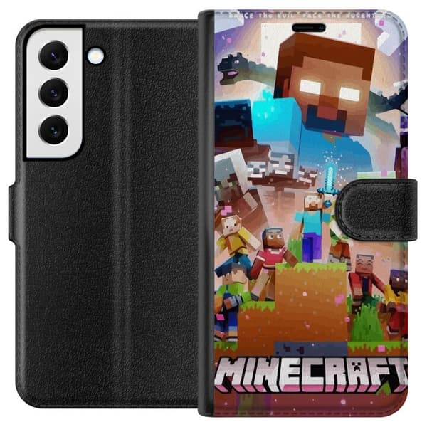 Samsung Galaxy S22 5G Tegnebogsetui Minecraft