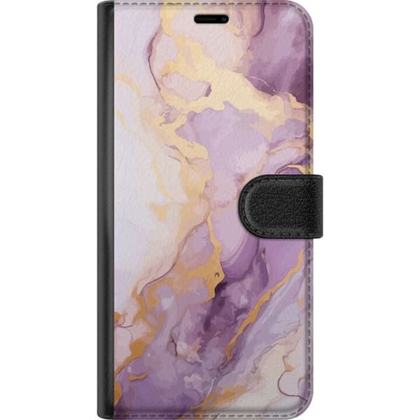Xiaomi 11T Lompakkokotelo Marmori Violetti Kulta