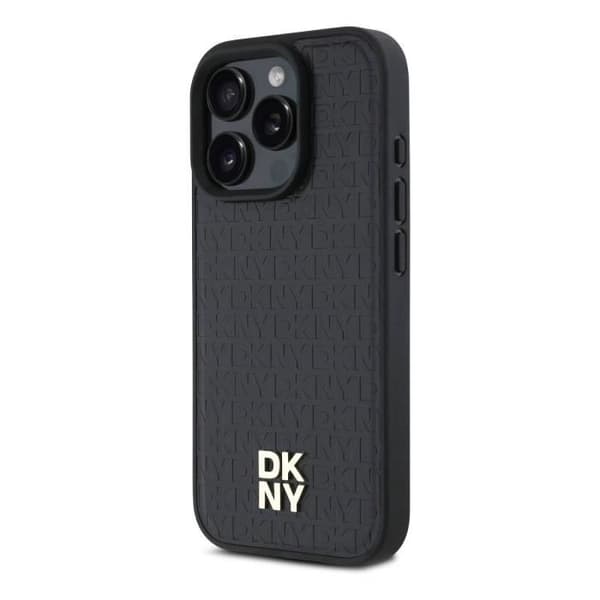 Coque bak för iPhone 16 Pro Kompatibel med MagSafe DKNY Svart
