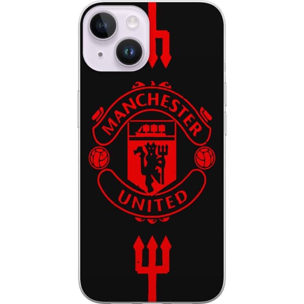 Apple iPhone 14 Plus Gennemsigtig cover ManchesterUnited