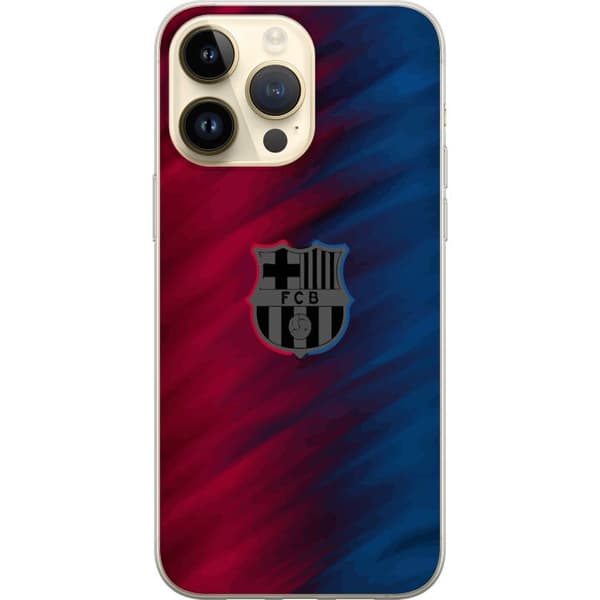 Apple iPhone 15 Pro Max Gennemsigtig cover FC Barcelona