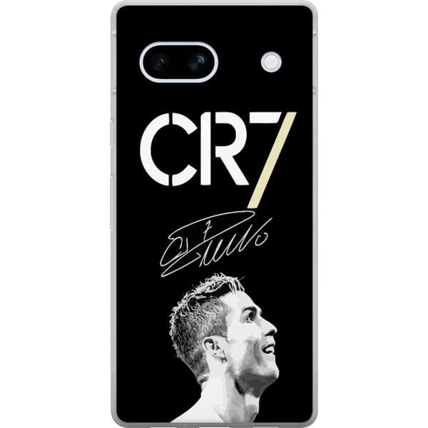 Google Pixel 7a Genomskinligt Skal CR7 Ronaldo