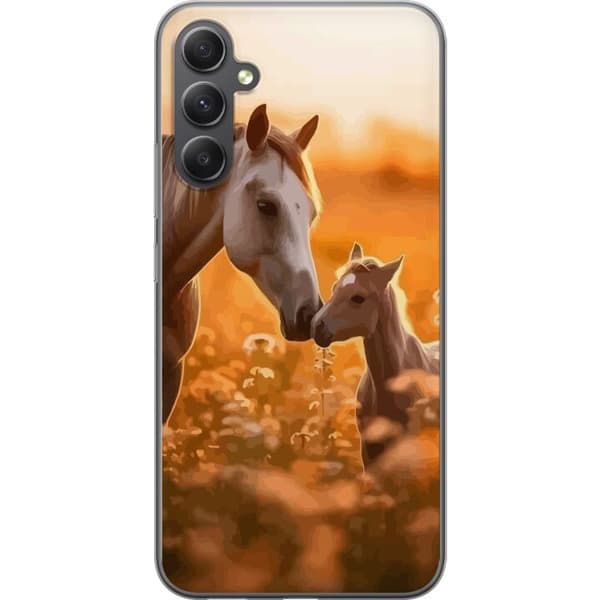 Samsung Galaxy A05s Gennemsigtig cover Heste