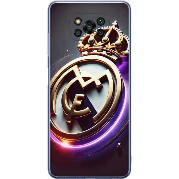 Xiaomi Poco X3 Pro Gennemsigtig cover Real Madrid CF