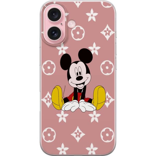 Apple iPhone 16 Genomskinligt Skal Mickey Mouse