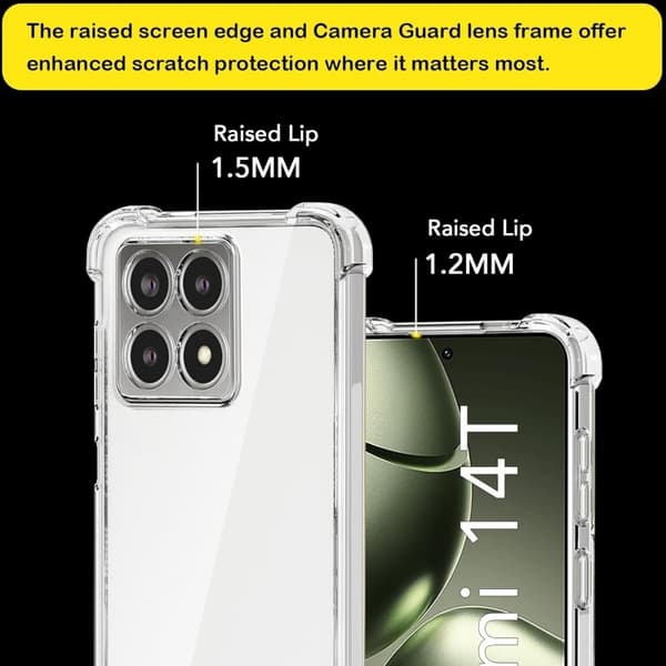Xiaomi 14T Stöttåligt Skal med Förstärkta Hörn