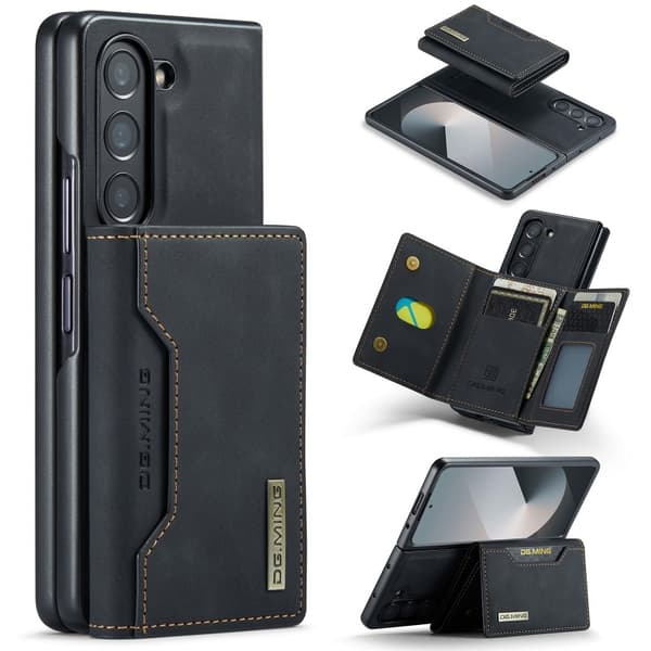 8-FACK Samsung Z Fold 6 Stöttåligt Skal med Magnetisk Korthållare DG.MING Detach