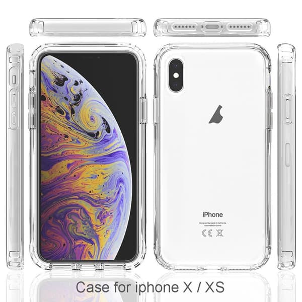 iPhone X / XS Heltäckande Premium 3D Skal 3in1 ThreeSixty Clear