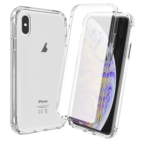 iPhone X / XS Heltäckande Premium 3D Skal 3in1 ThreeSixty Clear