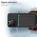Miniatyrbild 7 av 11: iPhone 16 Pro Max Stöttåligt skal med Magnetisk Korthållare RFID