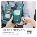 Miniatyrbild 8 av 11: CaseMe Stöttåligt Skal Korthållare Stativ 4-Fack Samsung S24 FE Grön