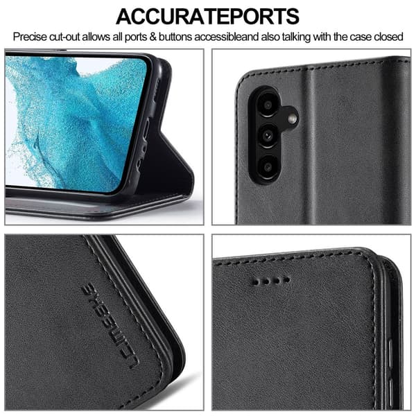 LC.IMEEKE Plånboksfodral Samsung S24 FE - Svart