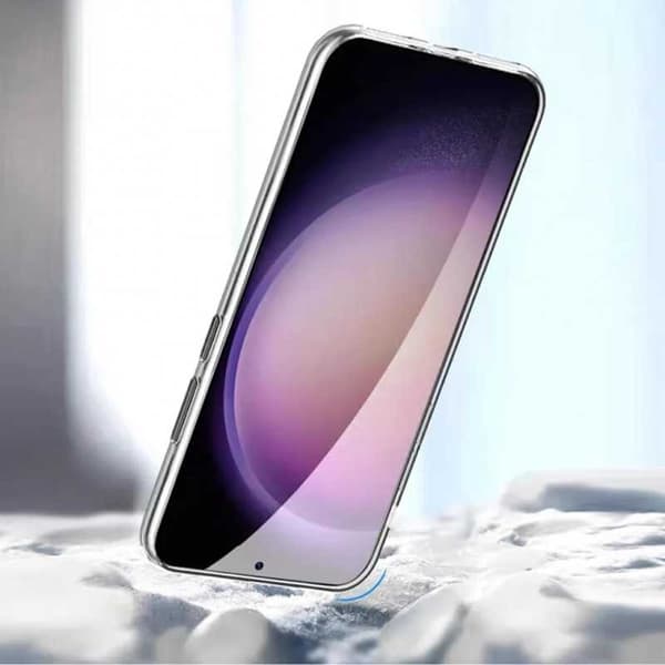Samsung S24 FE Stöttåligt Genomskinligt Skal Simple