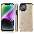 Miniatyrbild 1 av 11: iPhone 14 Plus Stöttåligt Skal Korthållare 3-FACK Flippr V2 - Guld