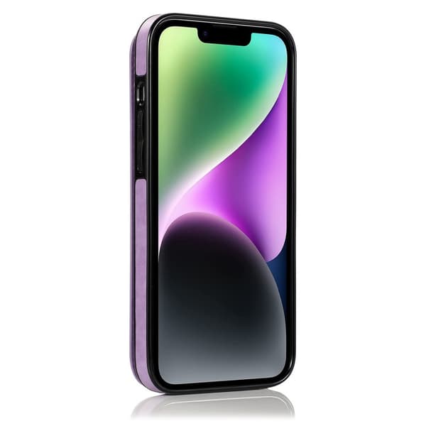 iPhone 14 Plus Stöttåligt Skal Korthållare 3-FACK Flippr V2 - Lila
