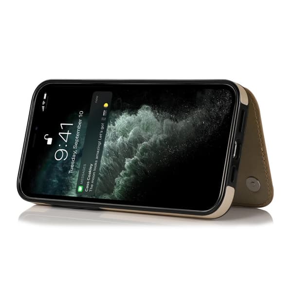 iPhone 13 Pro Max Stöttåligt Skal Korthållare 3-FACK Flippr V2 - Guld