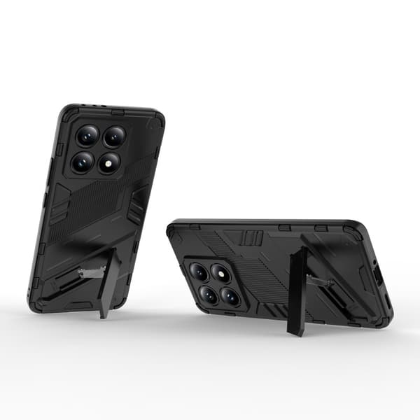 Xiaomi 14T Stöttåligt Skal med Kickstand ThinArmor V2 - Svart