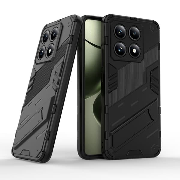 Xiaomi 14T Stöttåligt Skal med Kickstand ThinArmor V2 - Svart