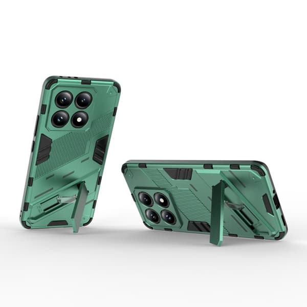 Xiaomi 14T Stöttåligt Skal med Kickstand ThinArmor V2 - Grön