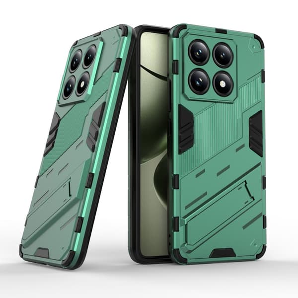 Xiaomi 14T Stöttåligt Skal med Kickstand ThinArmor V2 - Grön