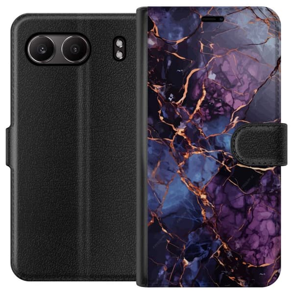 OnePlus Nord 4 Plånboksfodral Marmor Blå Lila
