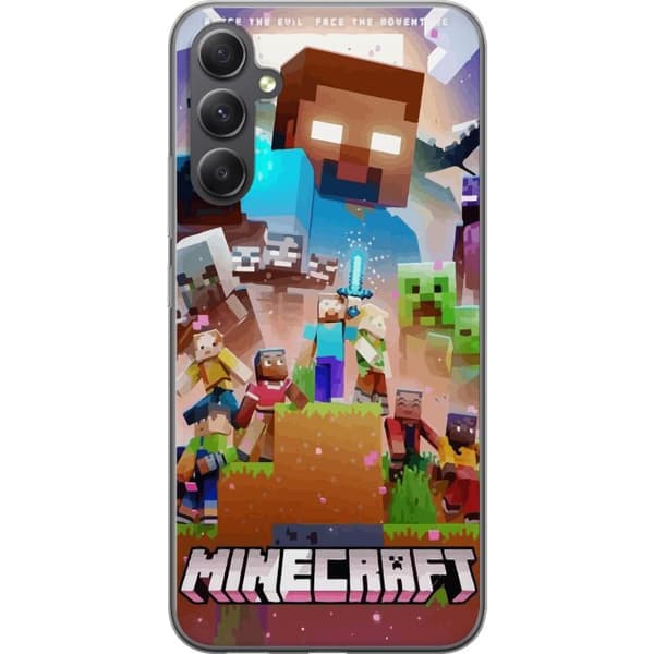 Samsung Galaxy A35 Genomskinligt Skal Minecraft