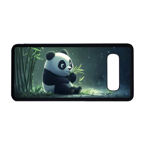 Söt Tecknad Panda För Barn Samsung Galaxy S10+ Mobiltelefon Skal